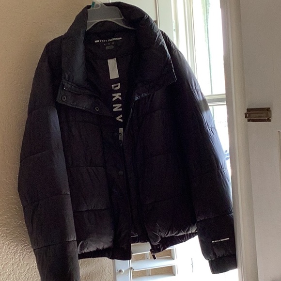 Black puffer jacket from DKNY size XL - Picture 1 of 4